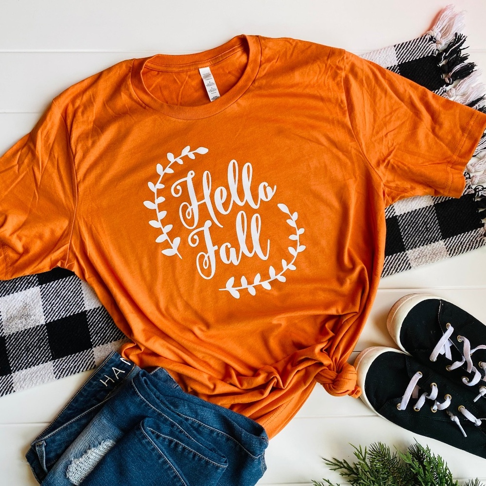 Hello fall graphic tee